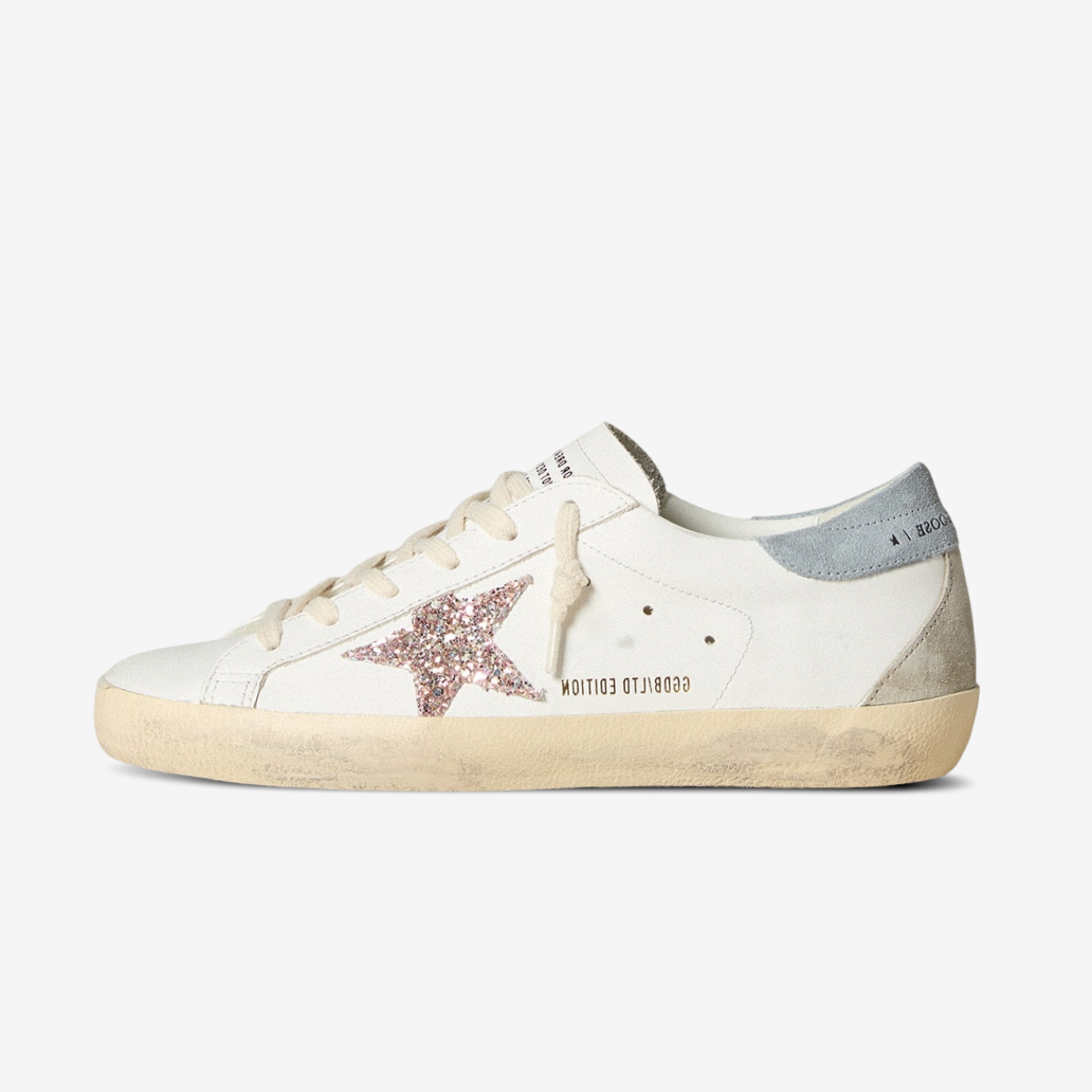 Golden Goose Ball Super Star Gliter Rose Gold